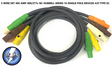 CAMLOCK - 10 FT 5 WIRE SET 400 AMP 480 VOLT M/F SERIES 16 HUB 4/0 600V AC/DC WIRE AND SUPPLY