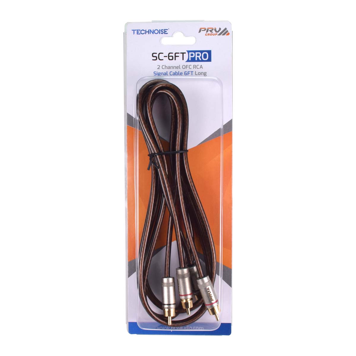 PRV Audio SC-6FT PRO 2 Channel RCA Audio Cable 6ft