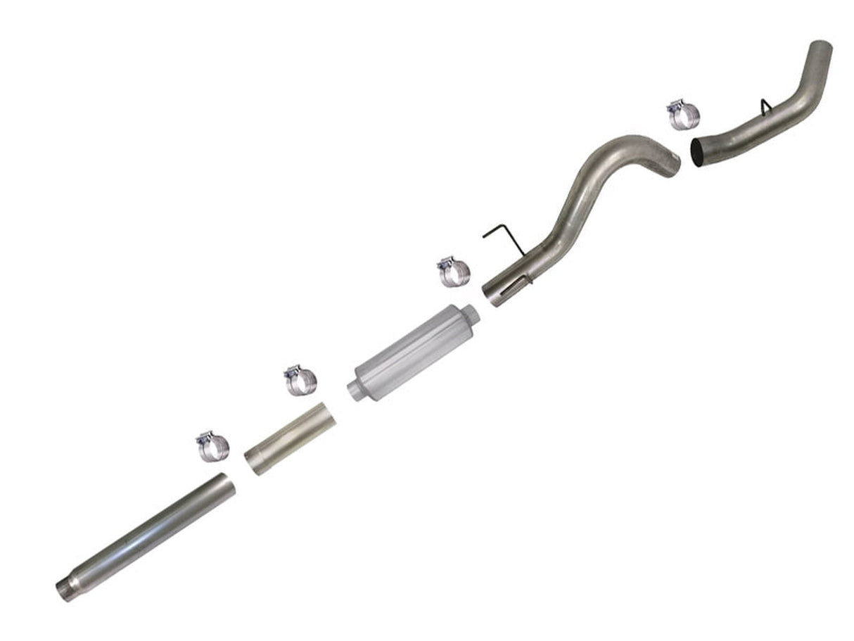 Cat Back Aluminized 4 Inch Exhaust System With Muffler, 2004.5-2007 Dodge Ram 5.9L Cummins SCS