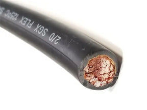 SGX 2/0 AWG BLACK Automotive NEGITIVE Ground battery cable AC/DC WIRE AND SUPPLY
