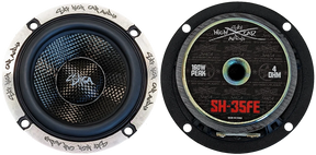 Sky High Car Audio SH-35FE | 3.5" Midrange Speaker w/ Carbon Fiber Cone (Pair) Sky High Car Audio