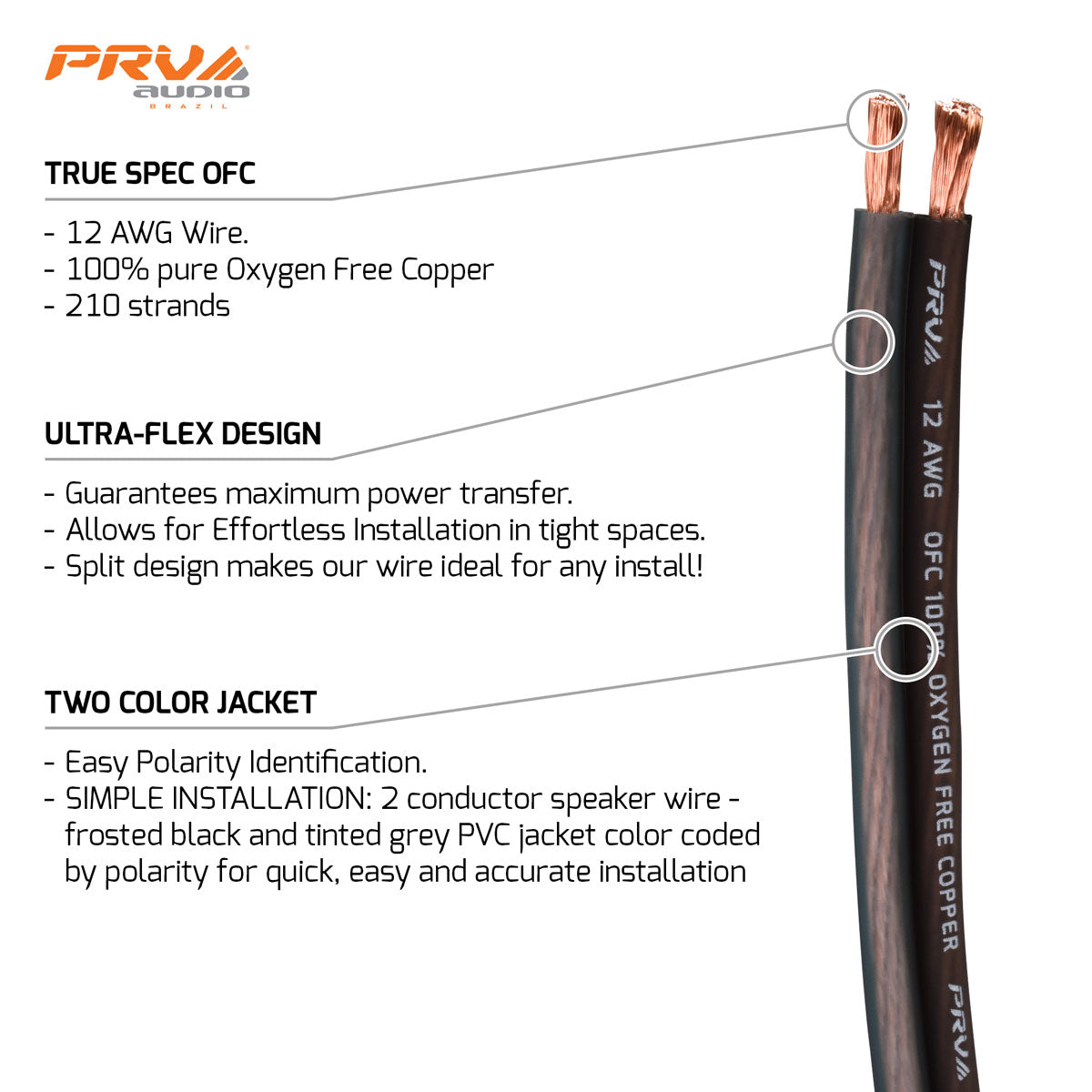 PRV SKC-12AWG 100ft Roll PRV Audio