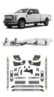 Any Level 4.5" Static Lift - Base System: F-250/F-350, Single Rear Wheel (2017-2019) Any Level Lift