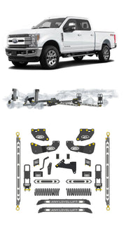 Any Level 4.5" Static Lift - Base System: F-250/F-350, Single Rear Wheel (2017-2019) Any Level Lift