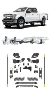 Any Level 4.5" Static Lift - Base System: F-250/F-350, Single Rear Wheel (2017-2019) Any Level Lift