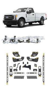 Any Level 4.5" Static Lift - Base System: F-250/F-350, Single Rear Wheel (2017-2019) Any Level Lift