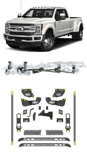Any Level 4.5" Static Lift - Base System: F-450, Dual Rear Wheel (2017-2019) Any Level Lift