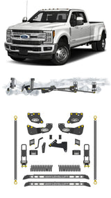 Any Level 4.5" Static Lift - Base System: F-350, Dual Rear Wheel (2017-2019) Any Level Lift