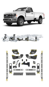 Any Level 5.5" Static Lift - Base System: F-250/F-350, Single Rear Wheel (2023+) Any Level Lift