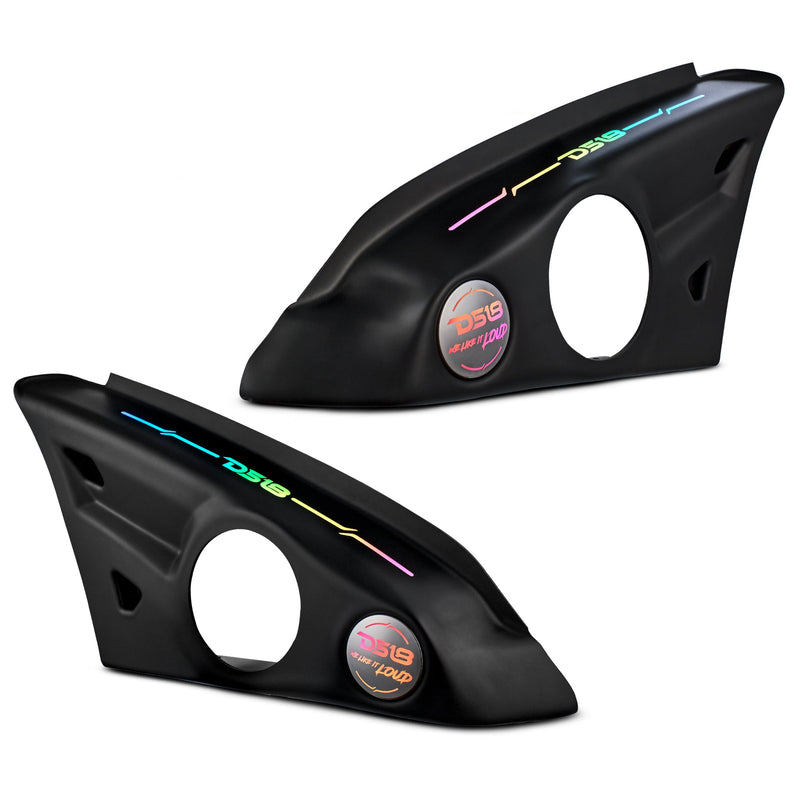 Polaris Slingshot Arm Rest Empty Enclosure With Digital Led Lights fits 2 x 6.5" Speakers  | 2015 - Current