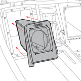 Polaris Slingshot Rear Sealed 10" Subwoofer Enclosure | Fits Either Passenger or Driver Side | 2015 - Current