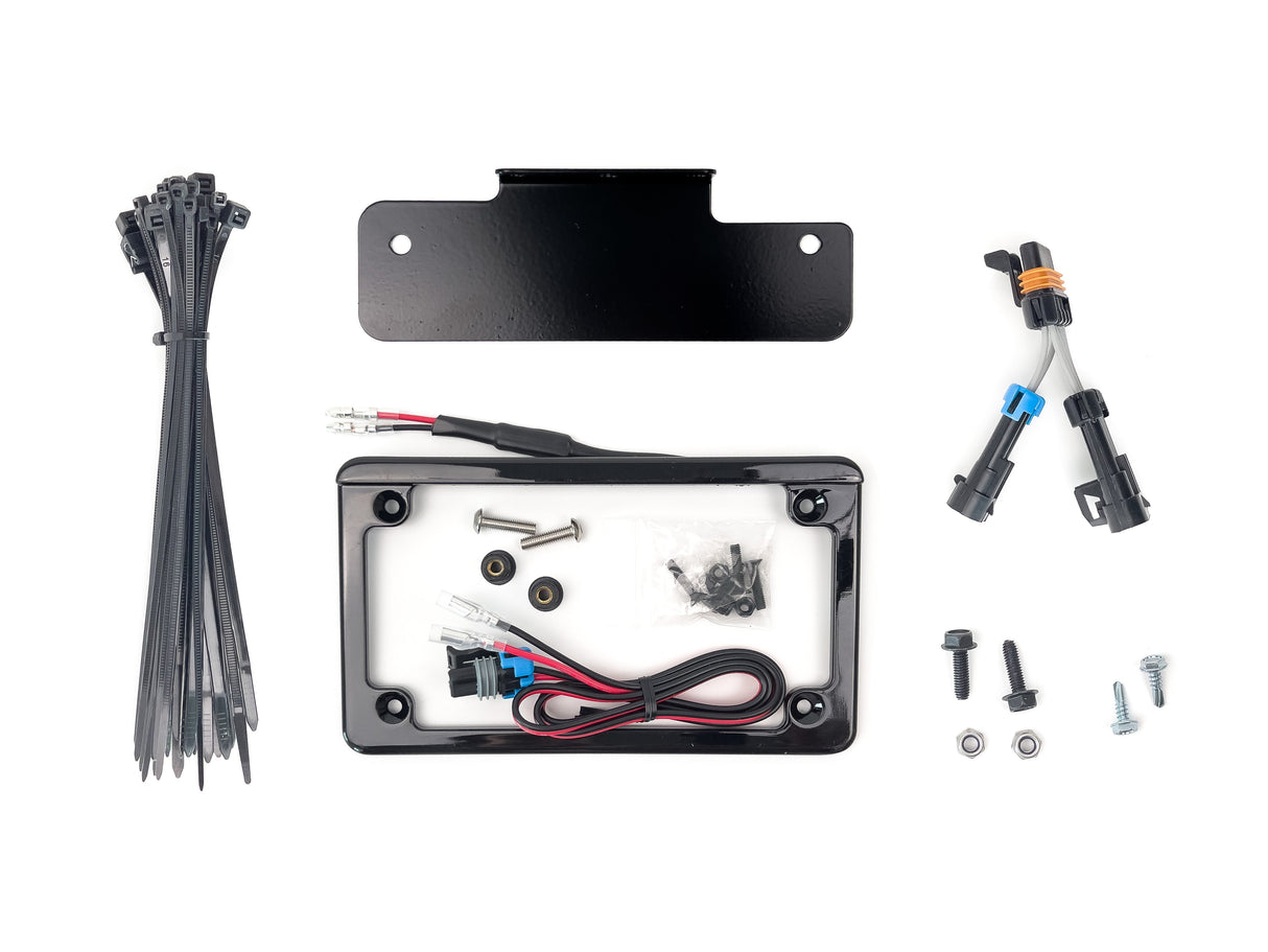 Integrated License Plate Frame Kit with Bracket