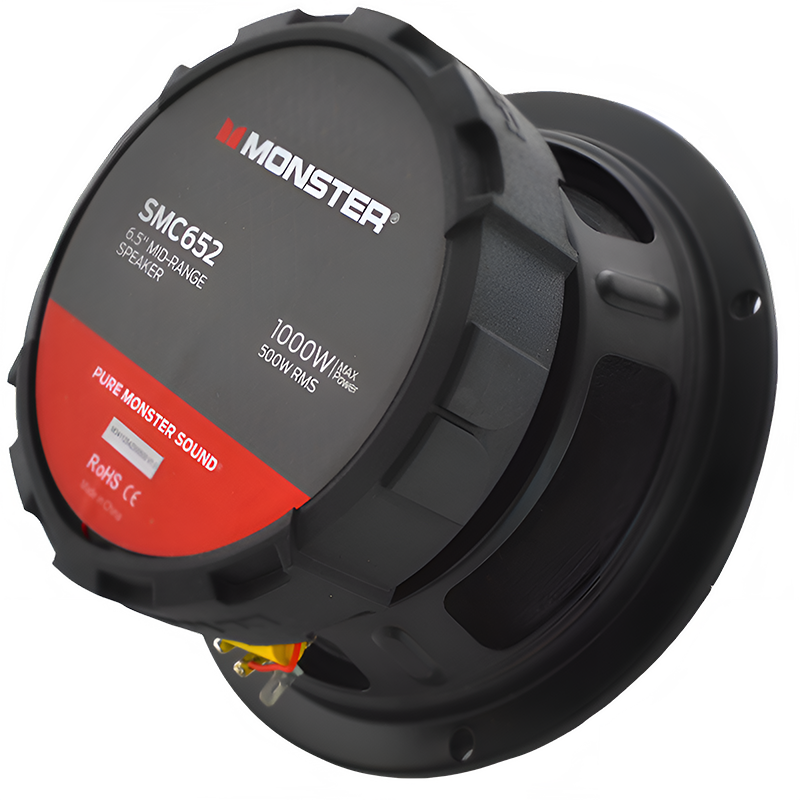 Monster SMC652 6.5" 500W RMS Coaxial Midrange Speaker 8-Ohm (Single) Monster Audio