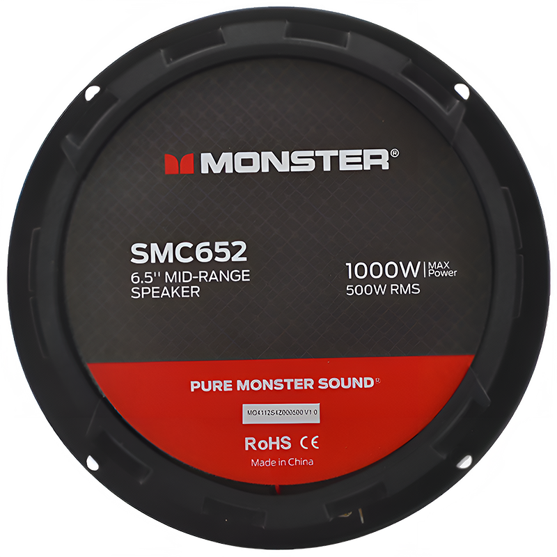 Monster SMC652 6.5" 500W RMS Coaxial Midrange Speaker 8-Ohm (Single) Monster Audio