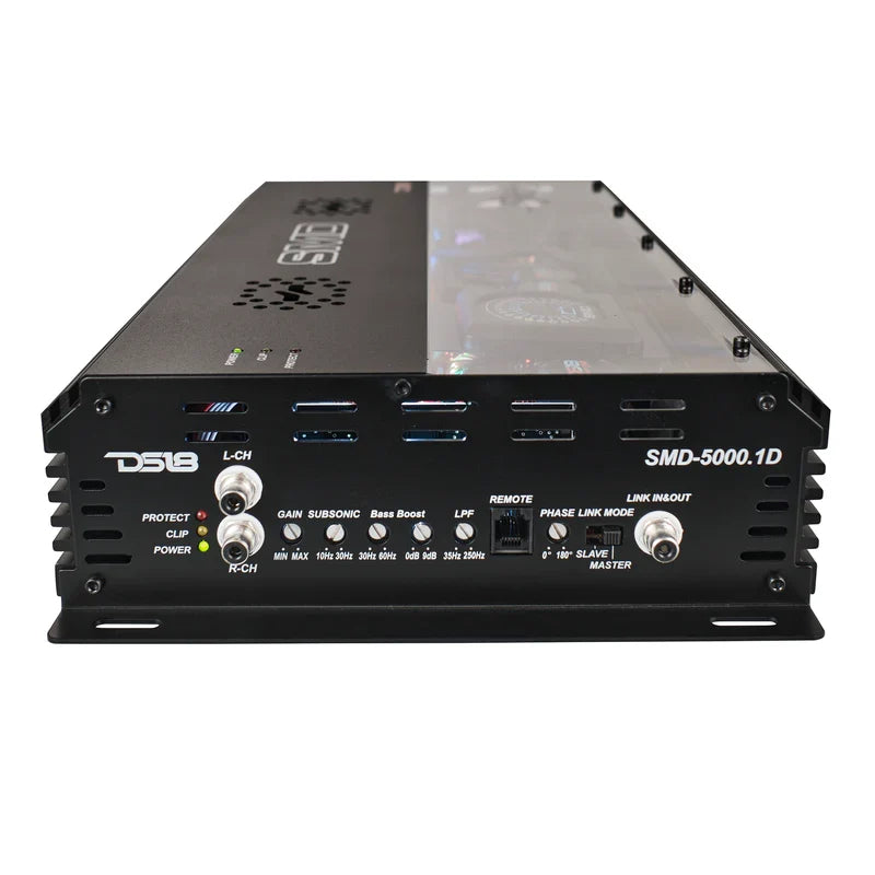DS18 SMD-5000.1D 5000W RMS Class D Monoblock Amplifier Made In Korea DS18