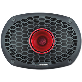 Monster SMD6903 6"x9" 700W RMS Midrange Speaker w/ Horn 8-Ohm (Single) Monster Audio