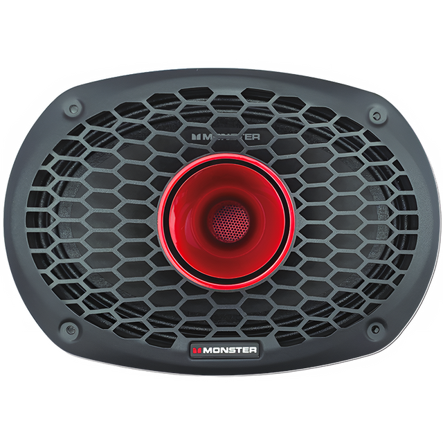 Monster SMD6903 6"x9" 700W RMS Midrange Speaker w/ Horn 8-Ohm (Single) Monster Audio