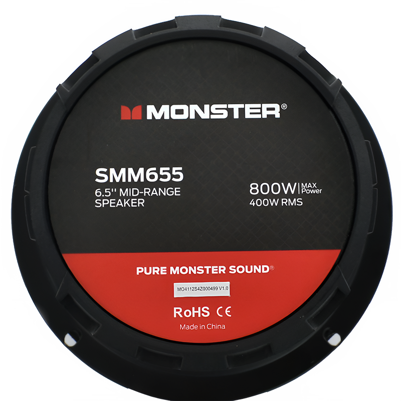 Monster SMM655 6.5" 400W RMS Midrange Speaker 8-Ohm (Single) Monster Audio