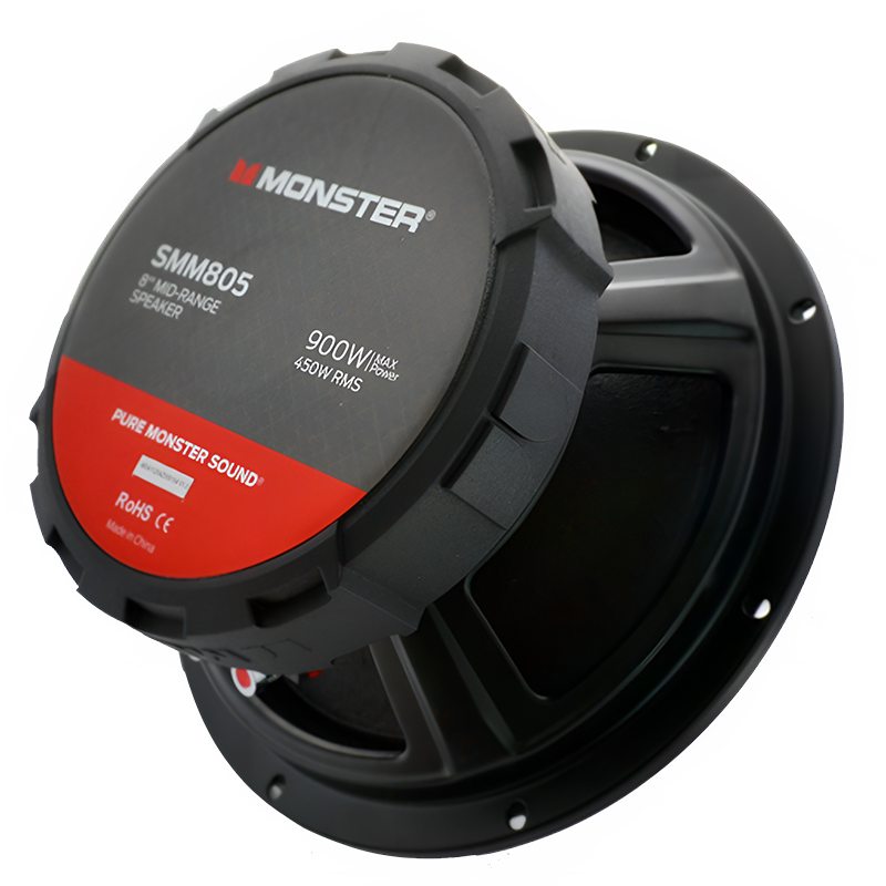 Monster SMM805 8" 450W RMS Midrange 8" Midrange Speaker 8-Ohm (Single) Monster Audio