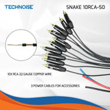 PRV SNAKE 10RCA-50 RCA Cable PRV Audio