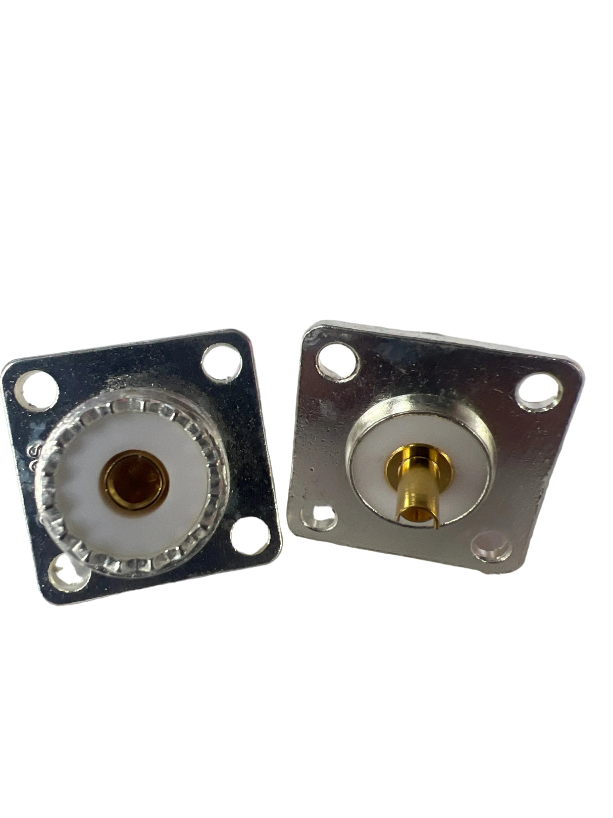 SO-239 Chassis Mount Connector Silver Plated Teflon Dielectric Gold Pin Generic