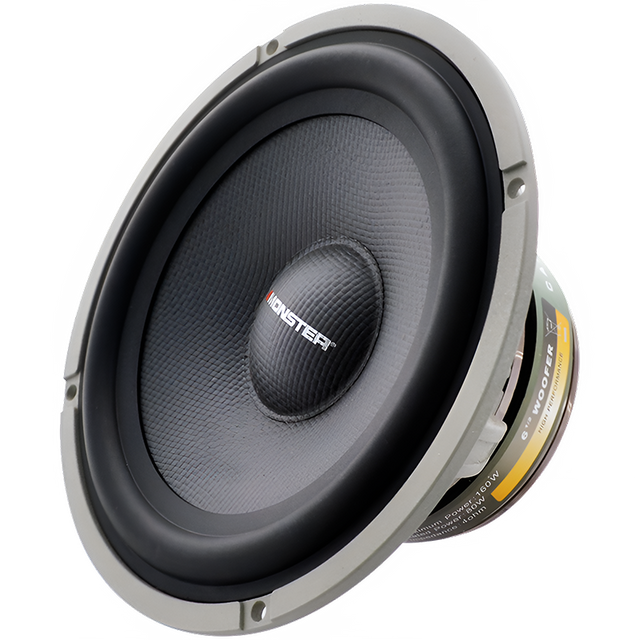 Monster SPE654 6.5" 250W RMS 2-Way Component SQ Speakers (Pair) Monster Audio
