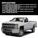 SPELAB 2011-2016 GMC Chevy LML 6.6L Duramax EGR Valve Cooler Delete Kit Black Off Plate
