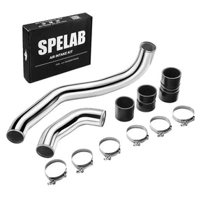 Hot Side Intercooler Pipe Kit for 2008-2010 6.4 Powerstroke Diesel Ford F250 F350 F450 F550 | SPELAB SPELAB