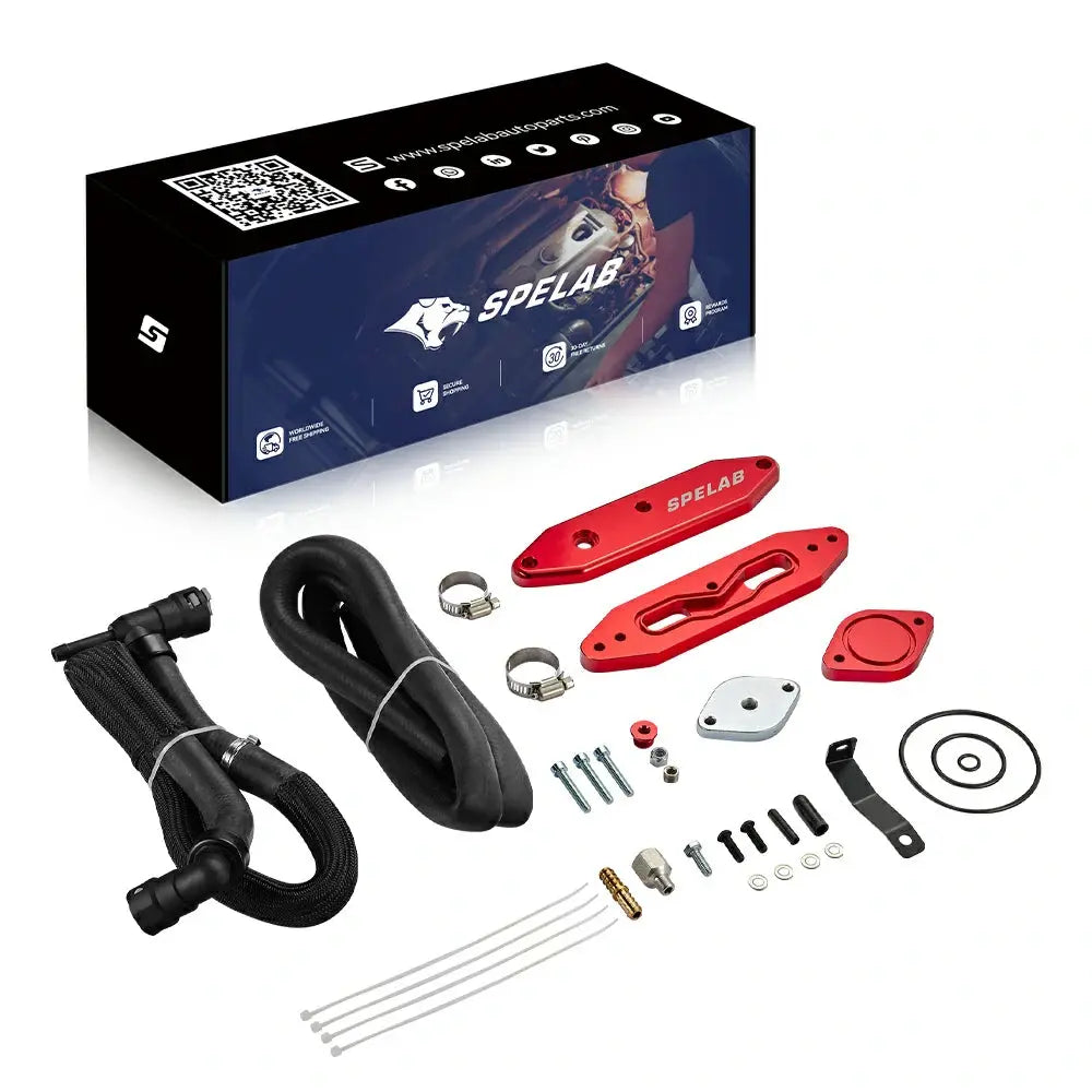 SPELAB 2011-2025 Ford 6.7L Powerstroke Diesel EGR Delete Kit w/Coolant Bypass Black