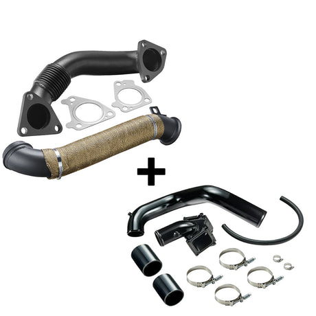 Downpipe Exhaust For 2004.5-2010 Chevy/GMC 6.6L Duramax LLY/LBZ/LMM Diesel 3 Inch