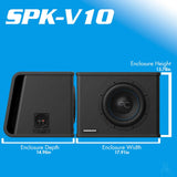 AudioControl Spike Series 8"/10"/12" Vented Subwoofer Enclosure AudioControl