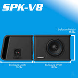 AudioControl Spike Series 8"/10"/12" Vented Subwoofer Enclosure AudioControl