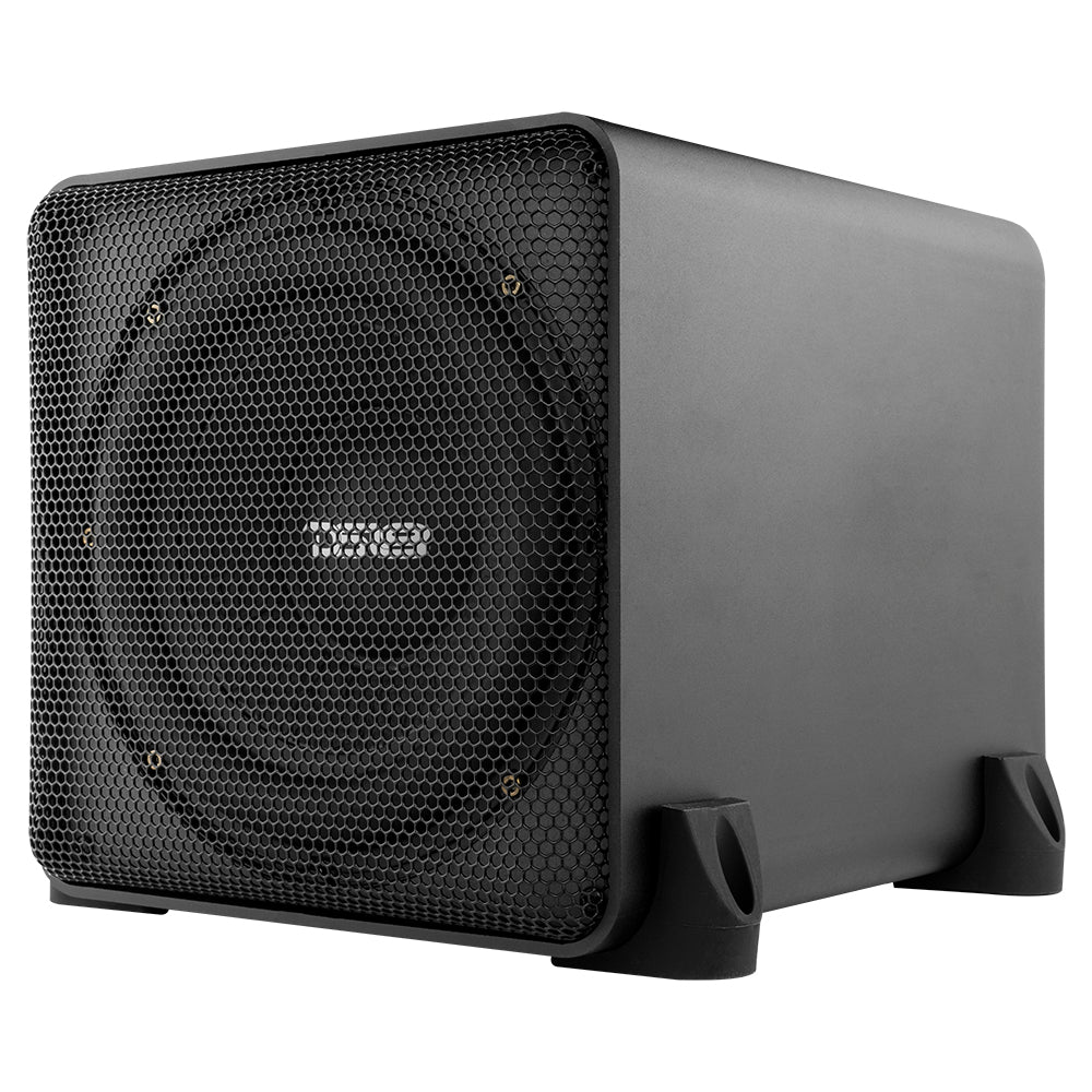 Dual 8" Loaded Amplified High End Aluminum Subwoofer Enclosure 300 Watts Rms