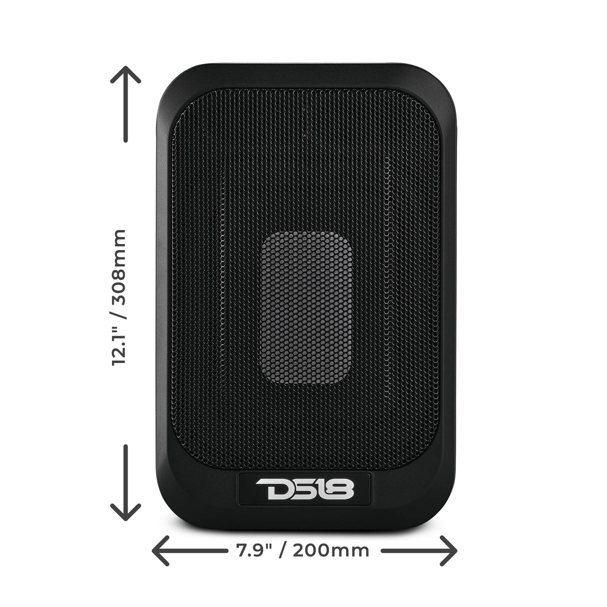 7x9" Amplified UnderSeat Subwoofer with a 4x6 Radiator 230 Watts Max