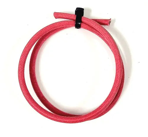 SRML RED 10 AWG FIBER GLASS BRAID APPLIANCE HI TEMP WIRE MOTOR LEAD AC/DC WIRE AND SUPPLY
