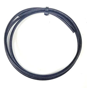 SRML BLACK 12 AWG FIBER GLASS BRAID APPLIANCE HI TEMP WIRE MOTOR LEAD PER FT AC/DC WIRE AND SUPPLY