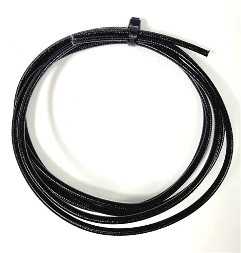 SRML BLACK 14 AWG FIBER GLASS BRAID APPLIANCE HI TEMP WIRE MOTOR LEAD PER FT AC/DC WIRE AND SUPPLY