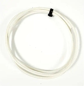 SRML WHITE 16 AWG FIBER GLASS BRAID APPLIANCE HI TEMP WIRE MOTOR LEAD AC/DC WIRE AND SUPPLY