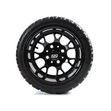 SS Wheels Alpha 12x7 Gloss Black & X Comp X/T Tire Package