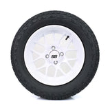 SS Wheels Alpha 14x7 Gloss White & X Comp A/T Tire Package