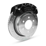 American Made B6-Brawler 6 Piston Direct Fit Billet Aluminum Rear Disc Brake Kit W/DS Rotors. Black A414-21BLK-DS