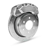 American Made B6-Brawler 6 Piston Direct Fit Billet Aluminum Rear Disc Brake Kit W/DS Rotors. Clear A414-21-DS
