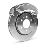 American Made B8-Brawler 8 Piston Direct Fit Front Caliper Disc Brake Kit W/DS Rotors. Clear A414-20-DS