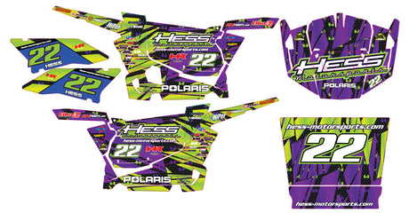 Polaris RZR XP 900 Graphic Kit - Hess Motorsports Custom Kit