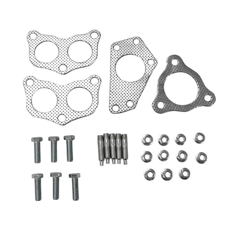 Exhaust Header/Catback w/ Downpipe Up-pipe All-In-One Kit for 2002-2006 Subaru Impreza WRX/STI Flashark