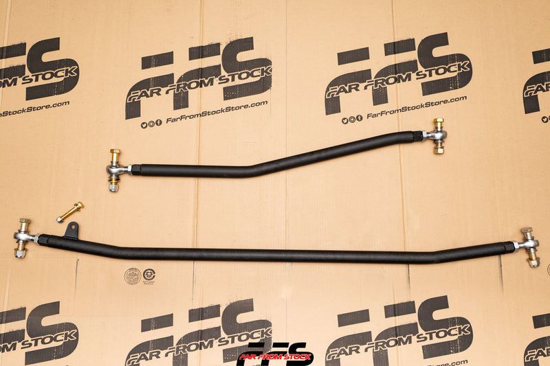 19-23 5th Gen Ram Steering Combo Tie Rod / Drag Link / Track Bar 2500 3500 Dual Stabilizer Tie Rod Only. Includes bar and two loaded rod ends, two stabilizer mounting bolts and spacers.