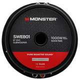 Monster SWE801 8″ 500W RMS Subwoofer DVC 4-Ohm Monster Audio