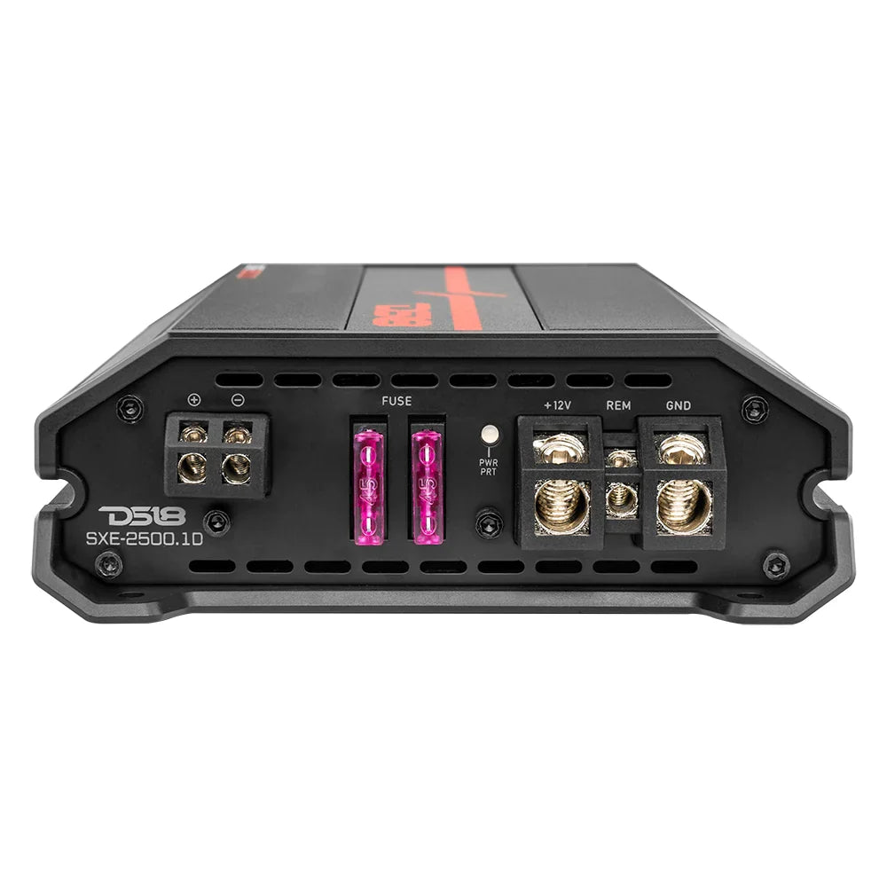 DS18 SXE-2500.1D Class D 1-Channel Amplifier 800 Watts Rms @ 1-Ohm DS18