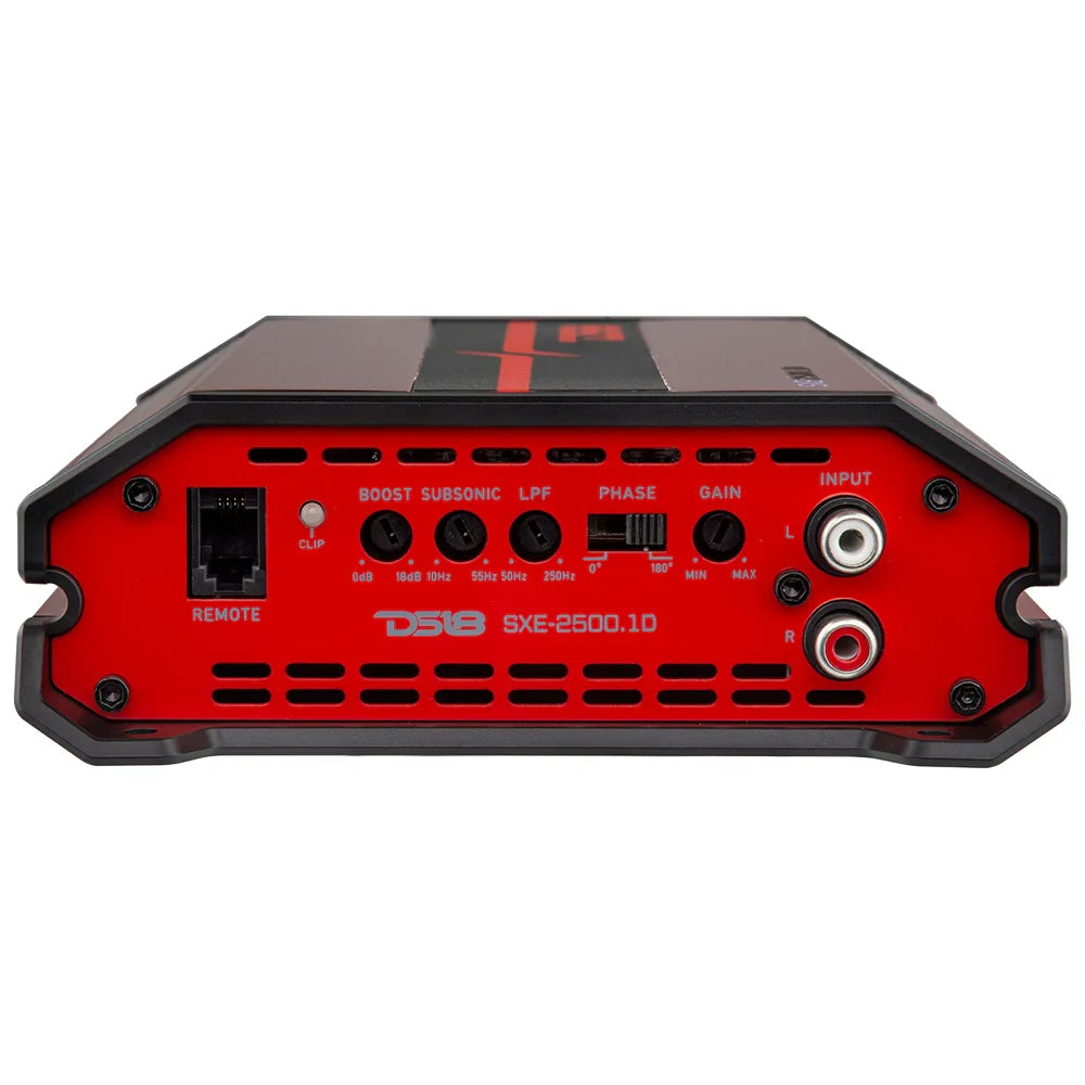 DS18 SXE-2500.1D Class D 1-Channel Amplifier 800 Watts Rms @ 1-Ohm DS18