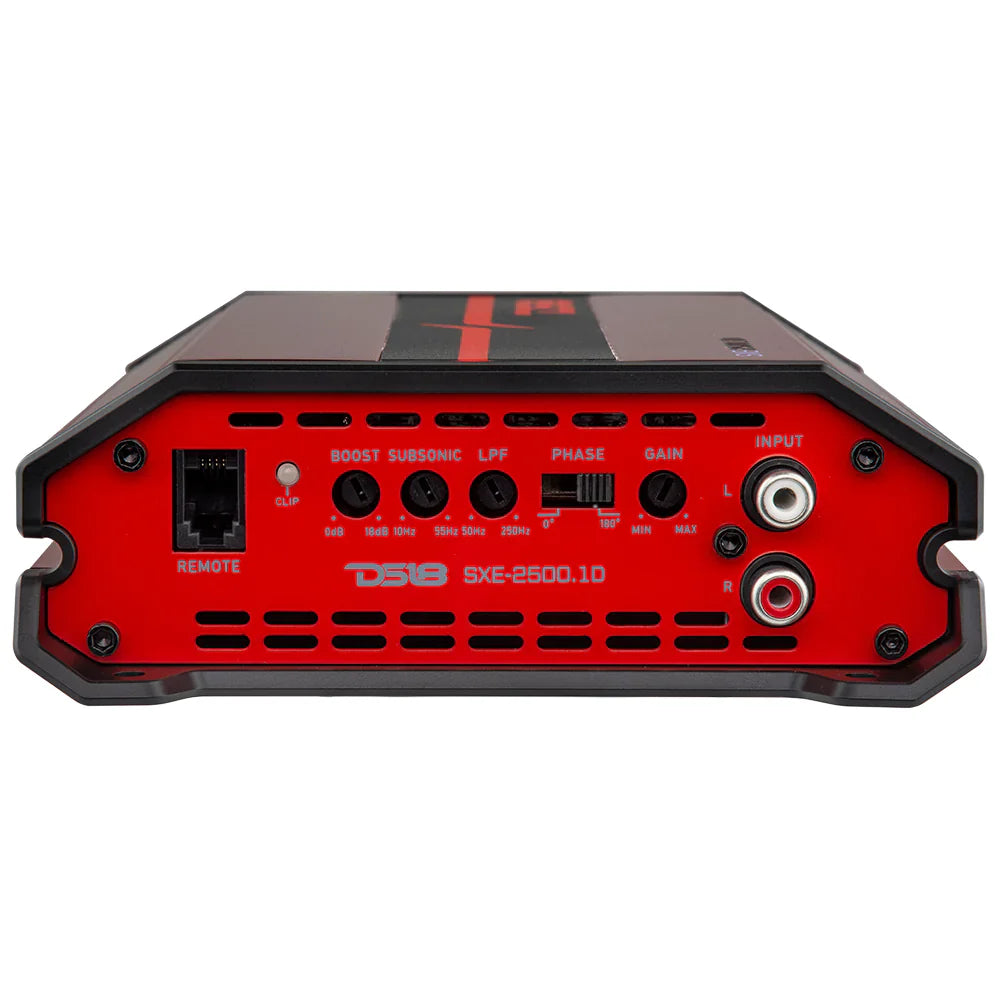 DS18 SXE-2500.1D Class D 1-Channel Amplifier 800 Watts Rms @ 1-Ohm DS18